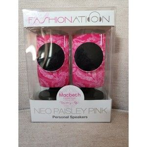 Fashion Nation Personal Speakers Hot Pink Macbeth Collection New In Box